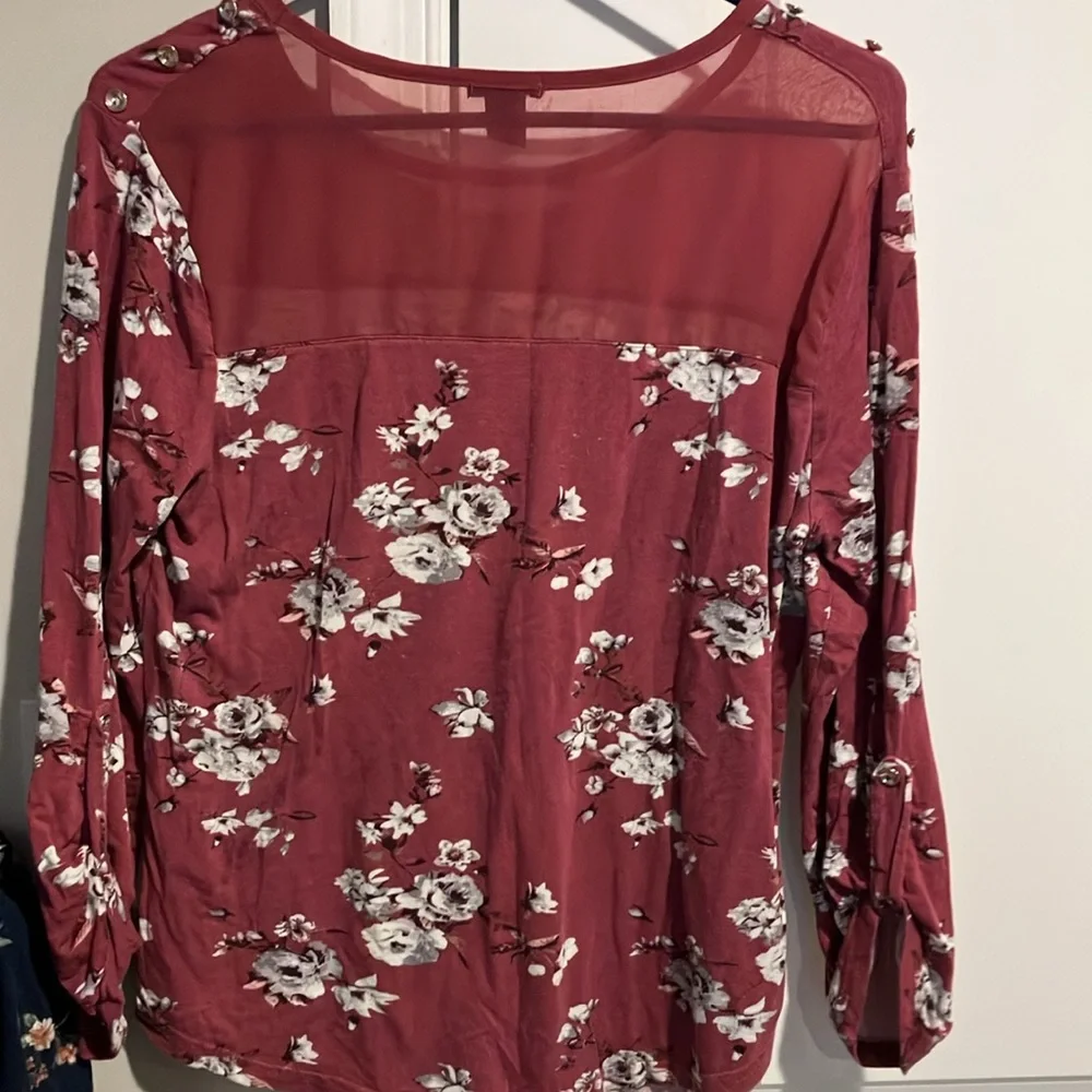 Rue21 Floral Dress Shirts (2 Lot Bundle) - Picture 11 of 12